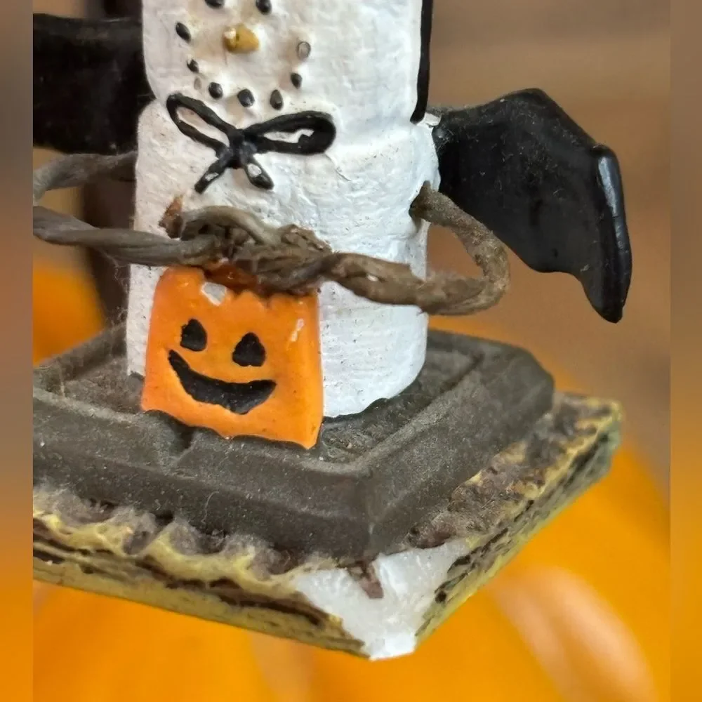 S'mores Halloween Pumpkin Tree 5 Miniature Ornaments JC Penney **Sound Works!